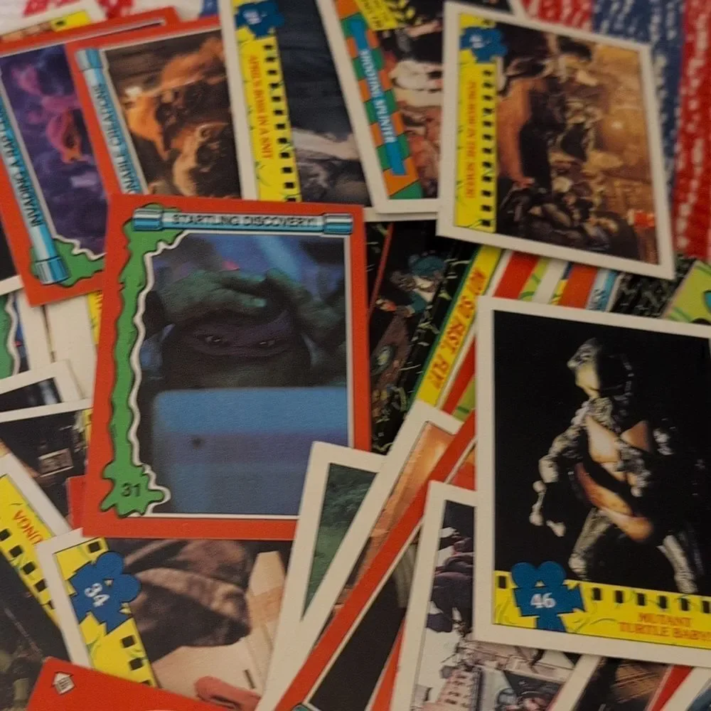 Vintage Teenage Mutant Ninja Turtle Movie Trading‎ Cards Collection